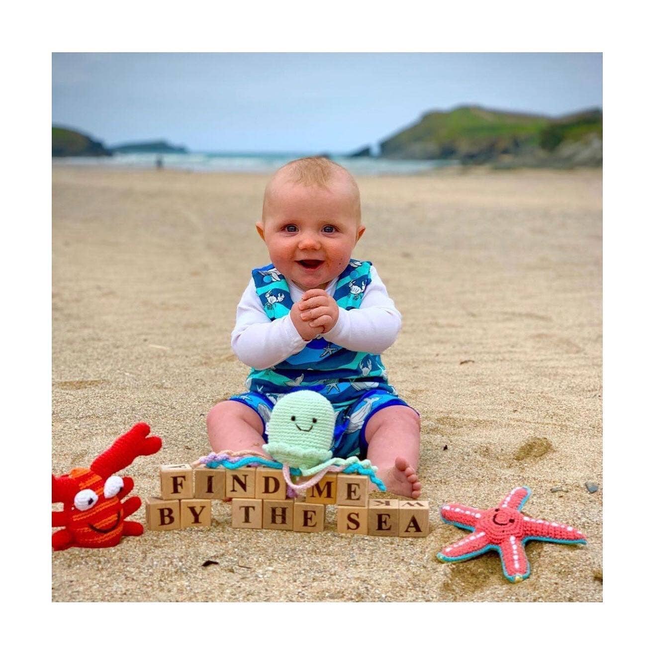 Crochet Toy Crab Rattle