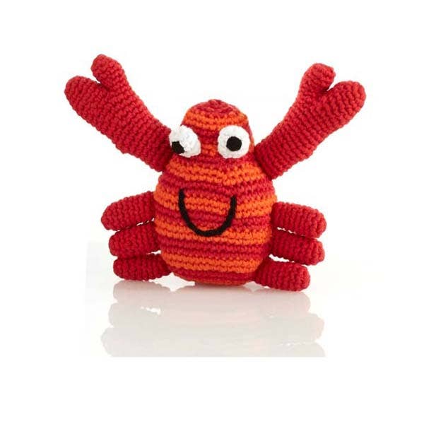 Crochet Toy Crab Rattle