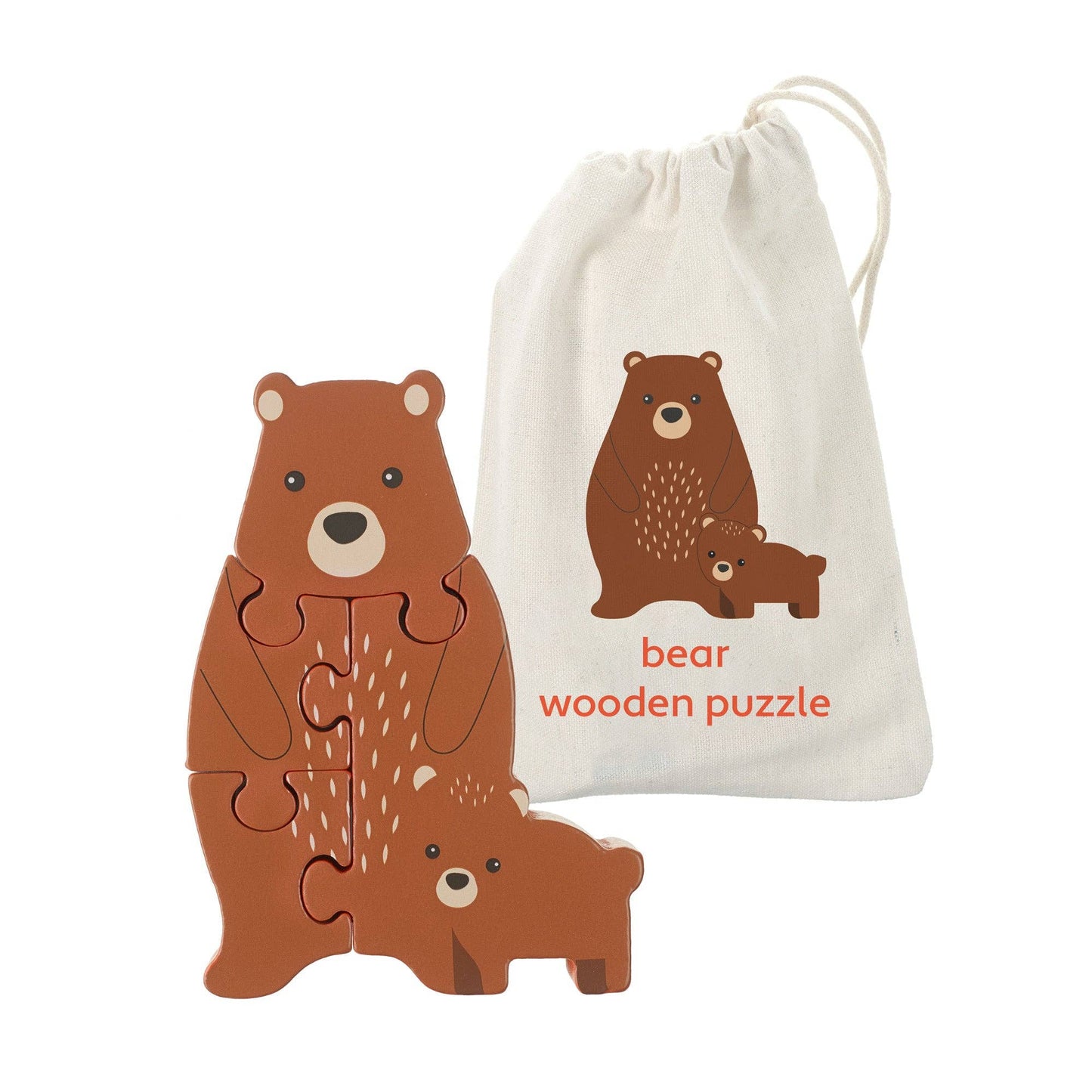 Woodland Bear Wooden Puzzle