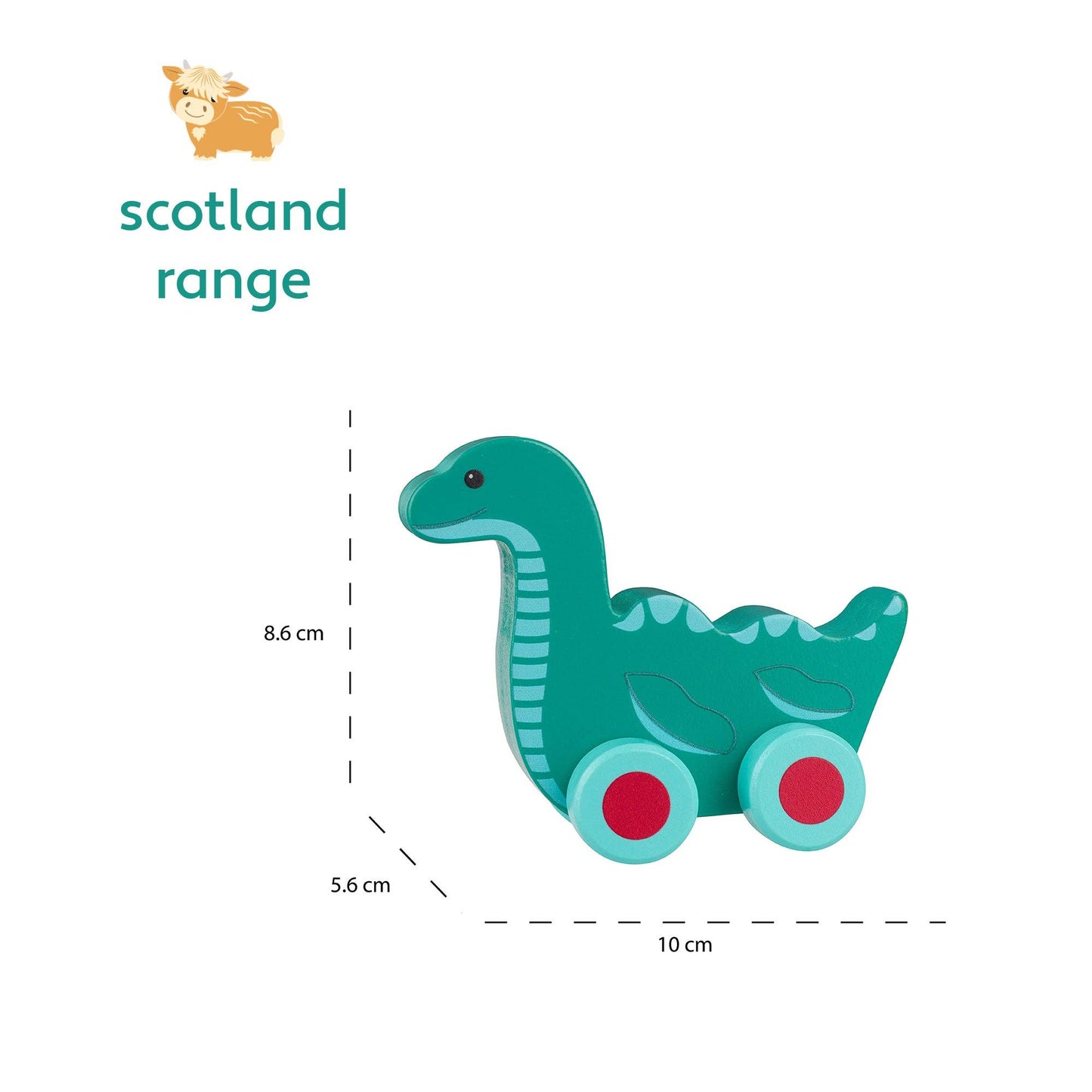 Nessie Wooden Push Toy