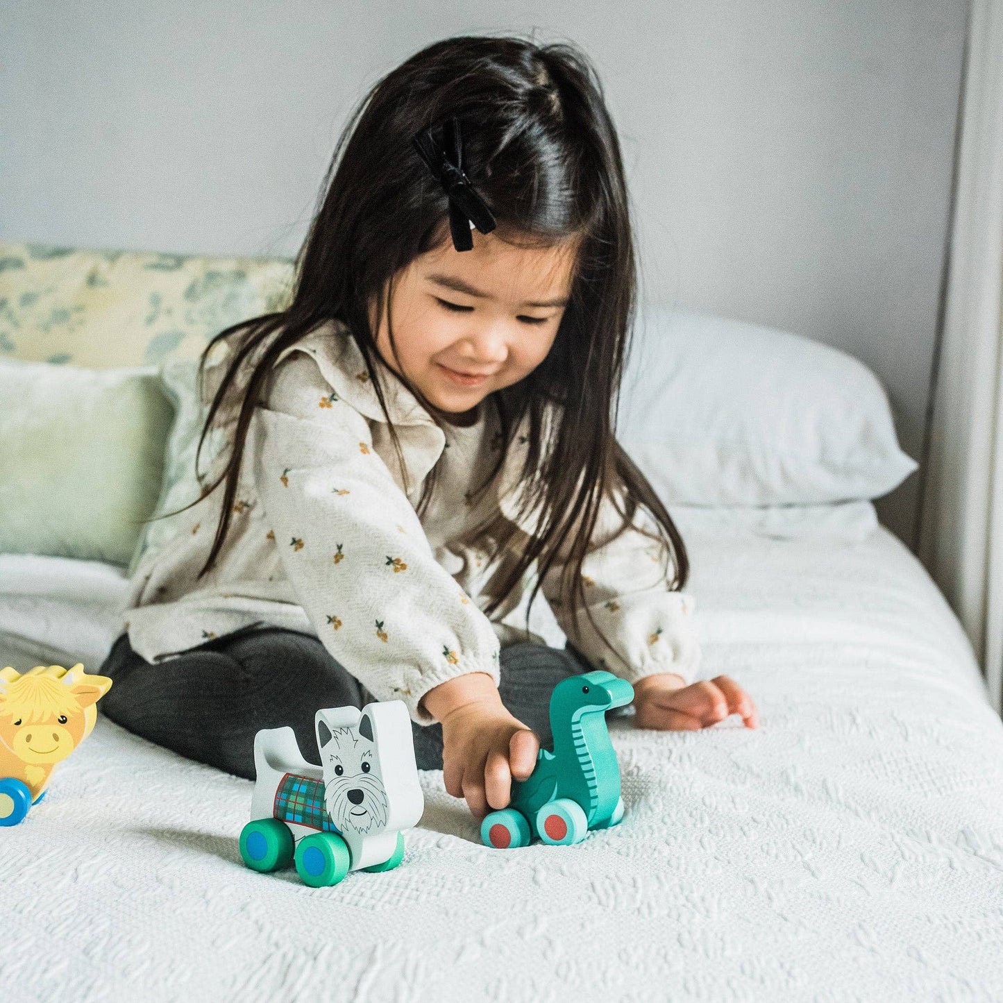 Nessie Wooden Push Toy