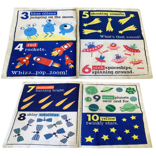 Space Count Crinkly Cloth Book